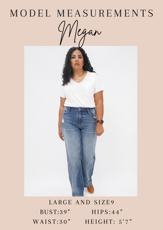 Judy Blue Miranda High Rise Plaid Cuff Vintage Straight Jeans - Exclusive