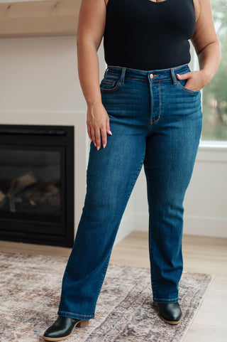 Judy Blue Pippa High Rise Button Fly Dad Jeans - Exclusive