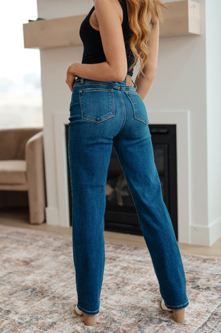 Judy Blue Pippa High Rise Button Fly Dad Jeans - Exclusive