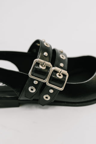 Soda Pop of Color Pointy Toe Slip On in Black