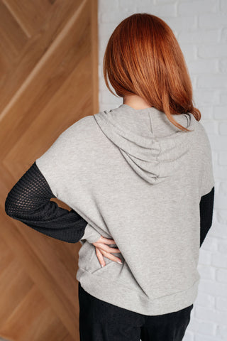 Sew In Love Pull Up Your Sleeves Color Block Hoodie