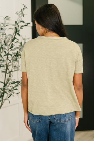 In Loom Pushing Through Button Down Top