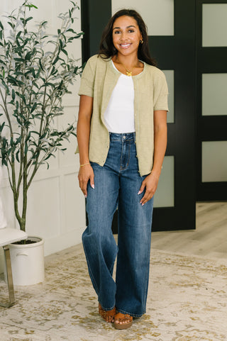In Loom Pushing Through Button Down Top