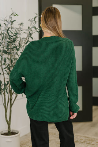 Haptics Quick Nap Textured Pullover in Hunter Green