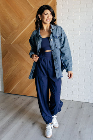 Rae Mode Raising Heart Rate Cut Out Jumpsuit in Navy