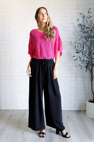 One Eleven North Rather Eventful Open Knit Top