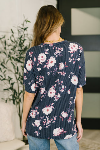 Heimish Really Simple Floral Henley Top