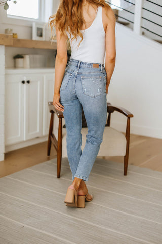 Judy Blue Reese Rhinestone Slim Fit Jeans - Exclusive
