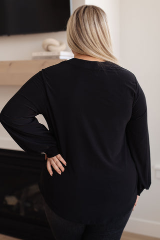 White Birch Relatively Relatable V-Neck Top