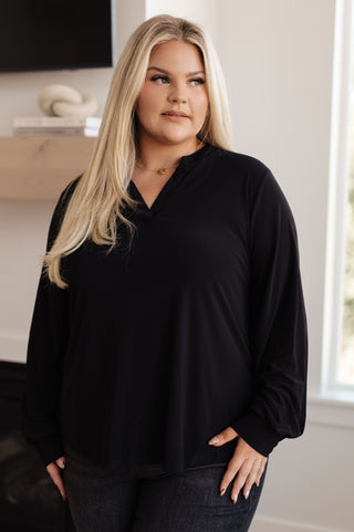 White Birch Relatively Relatable V-Neck Top