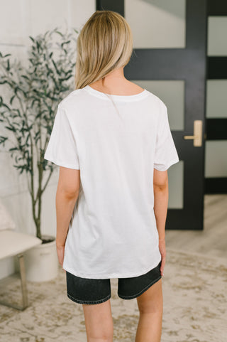 Zenana Rest Assured Basic Relaxed Tee in White