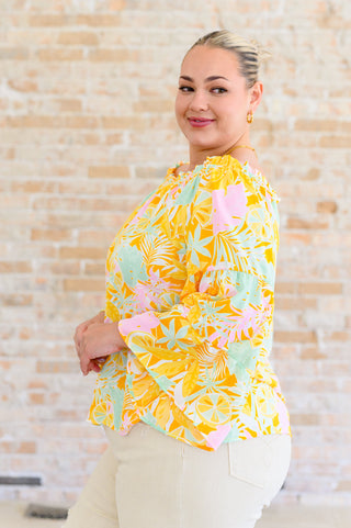 Emily Wonder Rich Spirit Off Shoulder Bell Sleeve Blouse