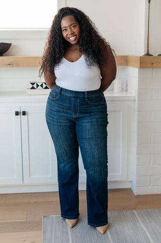 Judy Blue Ricki High Rise Pull On Slim Bootcut Jeans - Exclusive