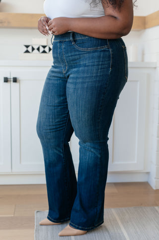 Judy Blue Ricki High Rise Pull On Slim Bootcut Jeans - Exclusive