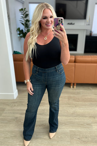 Judy Blue Ricki High Rise Pull On Slim Bootcut Jeans - Exclusive