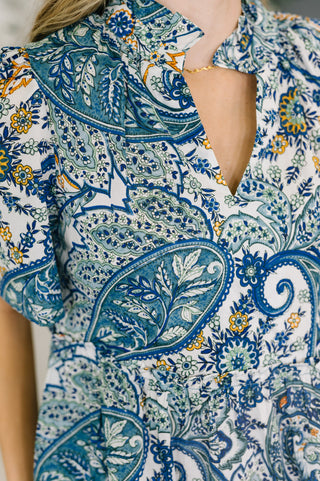 One Eleven North Right Here, Waving Boho V-Neck Dress