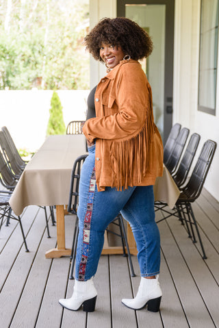 Judy Blue Rio Western Print Relaxed Jeans - Exclusive