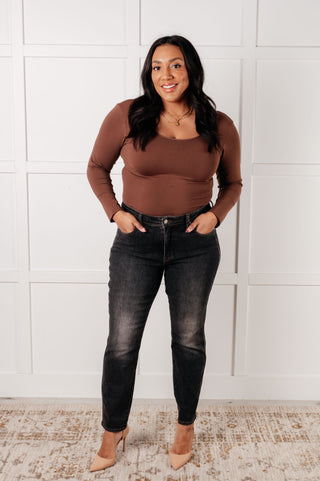 Judy Blue Rita Mid Rise Control Top Slim Jeans - Exclusive