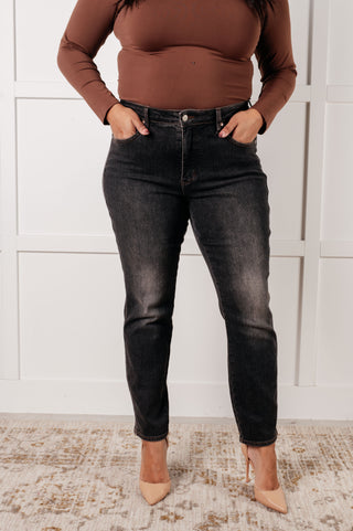 Judy Blue Rita Mid Rise Control Top Slim Jeans - Exclusive