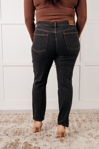 Judy Blue Rita Mid Rise Control Top Slim Jeans - Exclusive