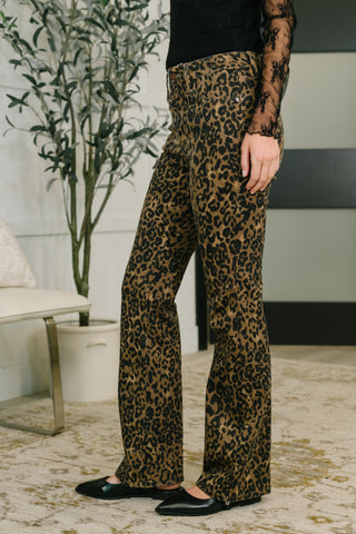 Judy Blue Roxy High Waist Bootcut Leopard Print - Exclusive