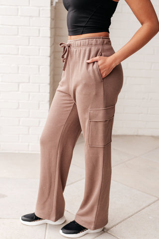 Rae Mode Run, Don't Walk Cargo Sweatpants in Smokey Brown