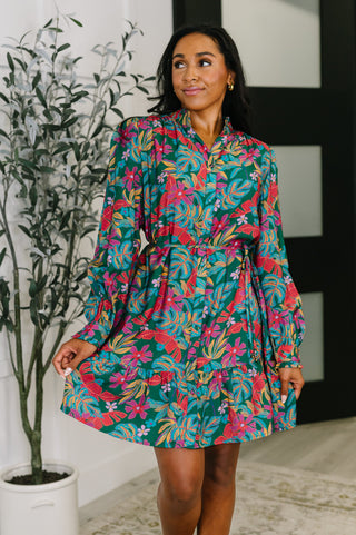 One Eleven North Rustic Retreat Long Sleeve Dress