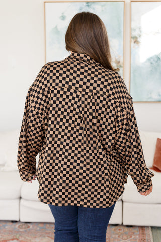 Very J Safe Secrets Checkered Shacket