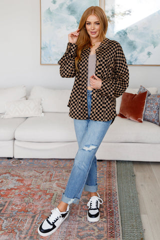 Very J Safe Secrets Checkered Shacket
