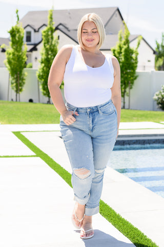 Sam Mid Rise Star Pocket Boyfriend Jeans - Exclusive