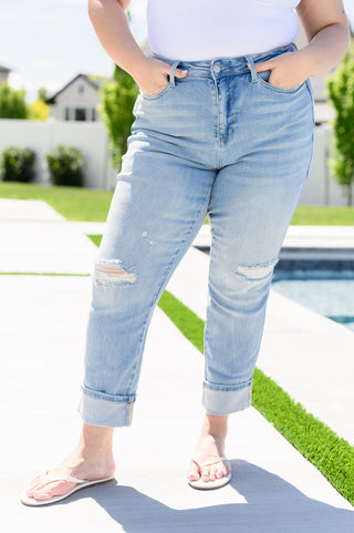 Sam Mid Rise Star Pocket Boyfriend Jeans - Exclusive