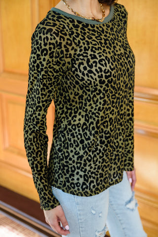 Yelete Sass Of It All Animal Print Top