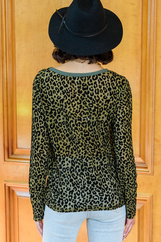 Yelete Sass Of It All Animal Print Top