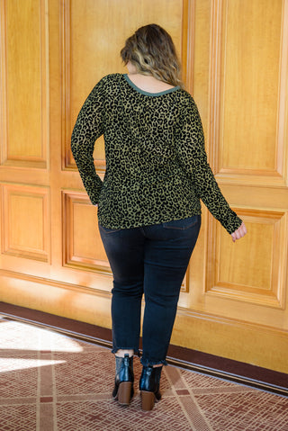 Yelete Sass Of It All Animal Print Top