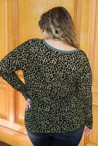 Yelete Sass Of It All Animal Print Top
