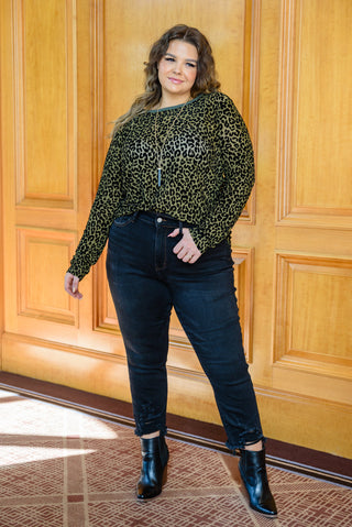 Yelete Sass Of It All Animal Print Top