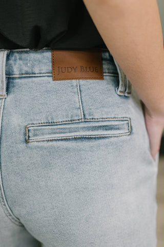Judy Blue Scarlett High Waist Trouser Short - Exclusive