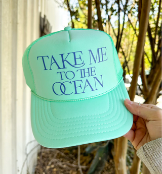 Southern Bliss Take me to the Ocean Seafoam Trucker Hat