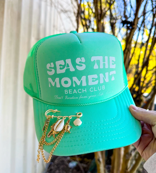 Southern Bliss Seas the Moment Aqua Otto Trucker Hat
