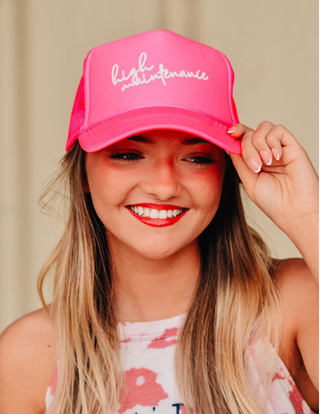 Southern Bliss High Maintenance Hot Pink Otto Trucker Hat