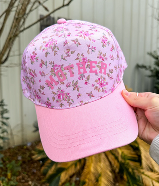 Southern Bliss Floral Light Pink Trucker Hat