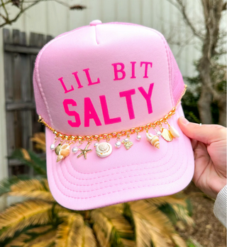 Southern Bliss Lil Bit Salty Light Pink Otto Trucker Hat