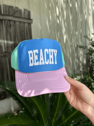 Southern Bliss Beachy Carolina Blue Trucker Hat