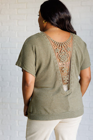 One Eleven North Secret Detail Lace Back Top