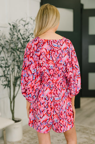 One Eleven North Seems Okay Abstract Print Romper
