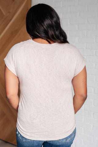 Wasabi + Mint Selfishly Mine T-Shirt in Taupe