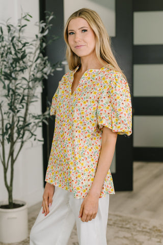 Haptics Seven Days a Week Balloon Sleeve Blouse
