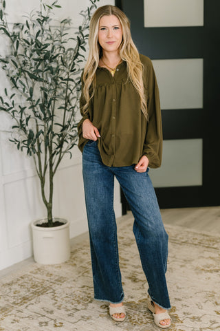 Andree by Unit She's Got A Way Button Down Blouse