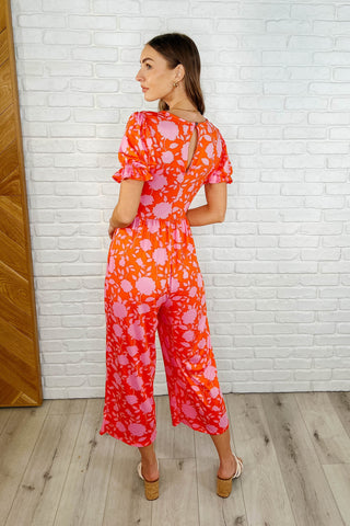 Haptics She's got Mojo Puff Sleeve Jumpsuit