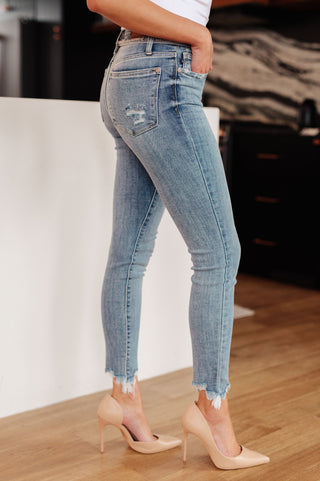 Judy Blue Sherry Mid Rise Release Waistband Detail Skinny - Exclusive